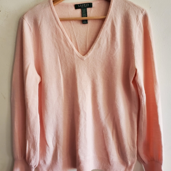 Lauren Ralph Lauren V neck sweater  size PL. - Picture 5 of 12